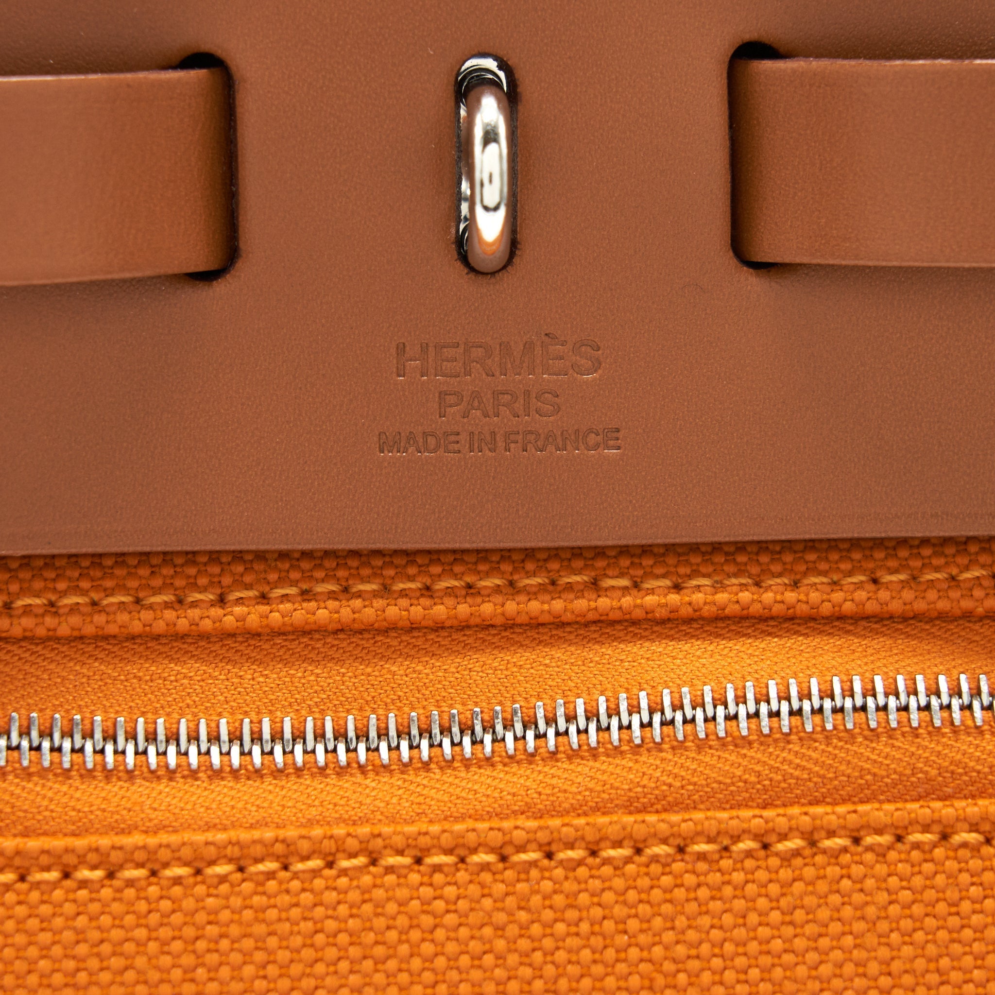 HERMES HERBAG 31 ABRICOT/FAUVE SHW