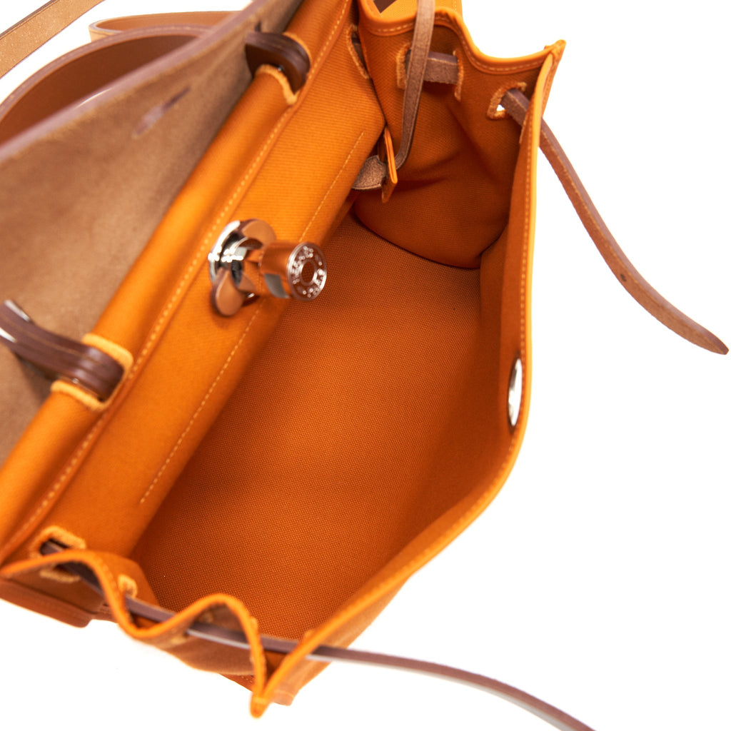 HERMES HERBAG 31 ABRICOT/FAUVE SHW