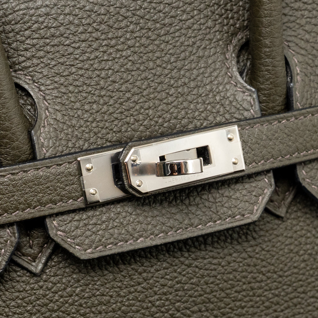 HERMES BIRKIN 25 TOGO VERT DE GRIS SHW