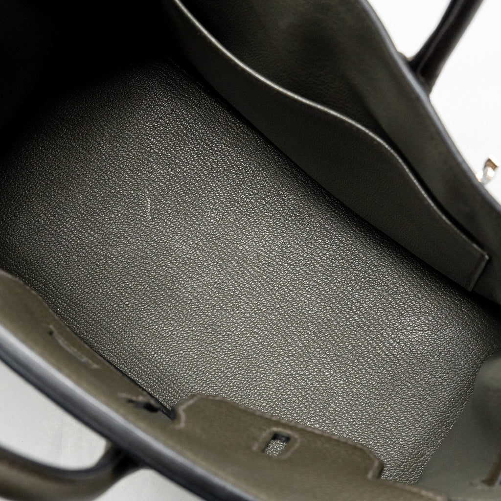 HERMES BIRKIN 25 TOGO VERT DE GRIS SHW