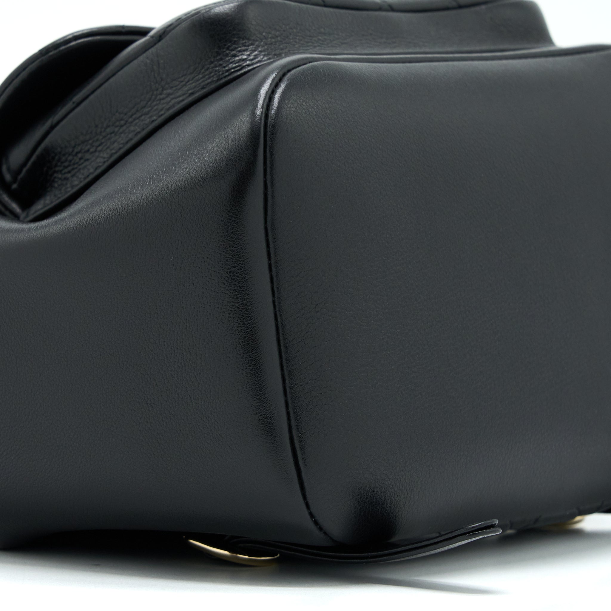 CHANEL 23C LARGE DUMA BACKPACK CALFSKIN BLACK LGHW (MICROCHIP)