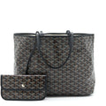 GOYARD SAINT LOUIS TOTE PM BLACK/MULTICOLOUR