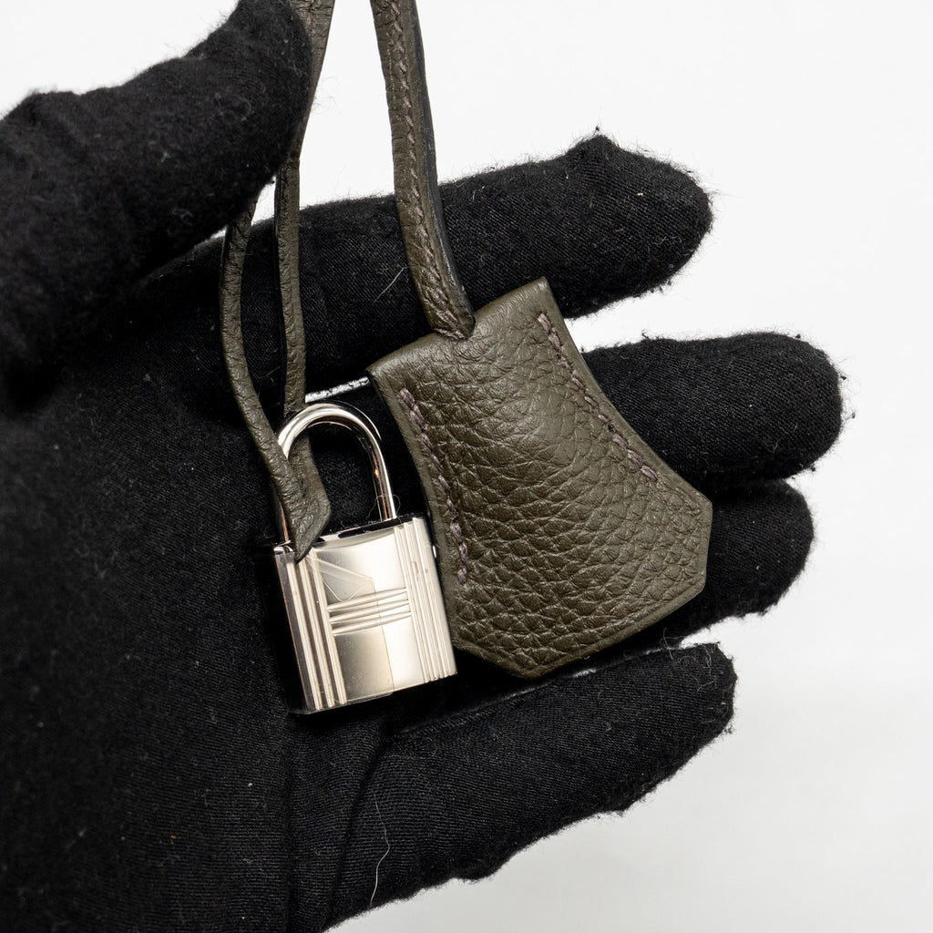HERMES BIRKIN 25 TOGO VERT DE GRIS SHW