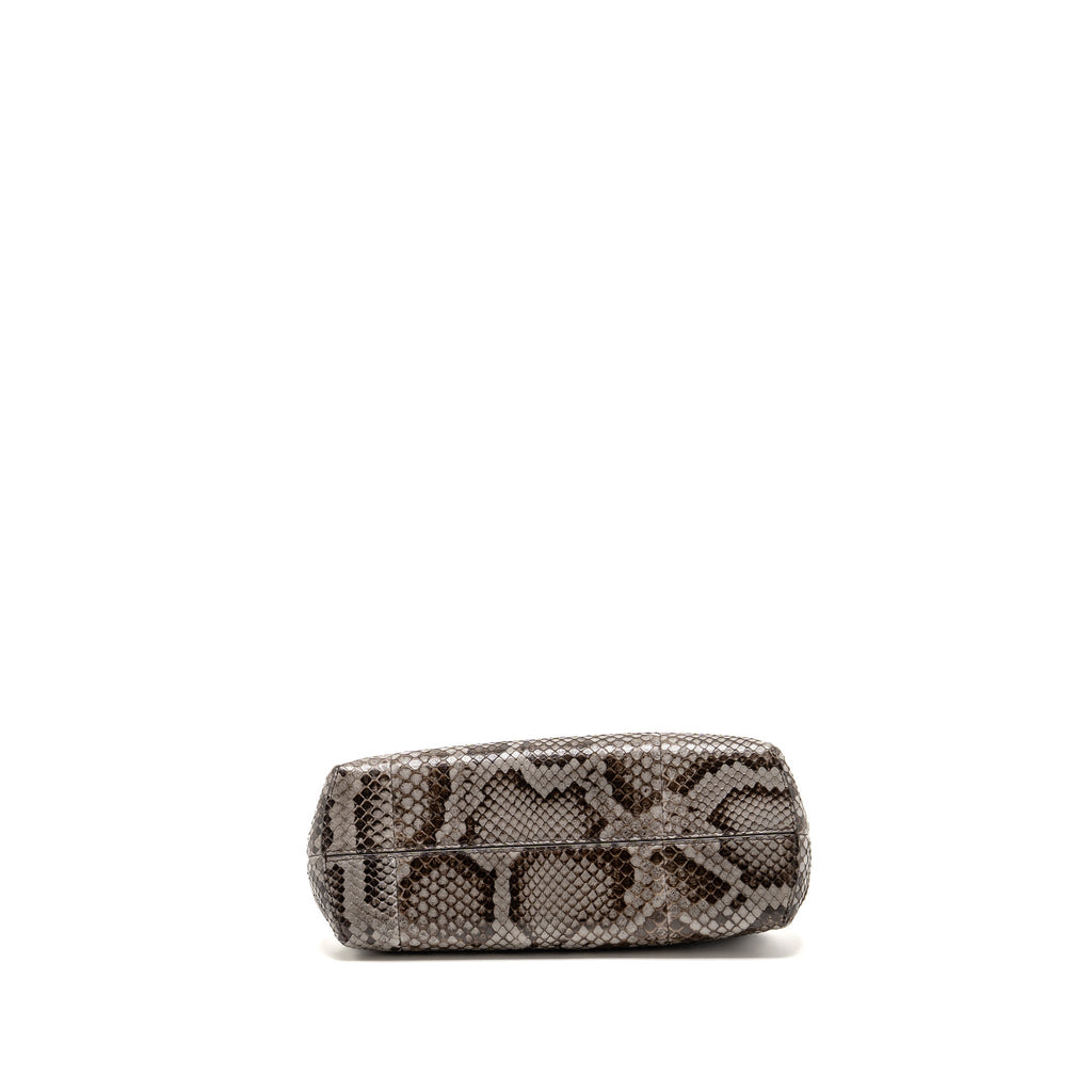 Fendi First Small Python Dark Grey GHW
