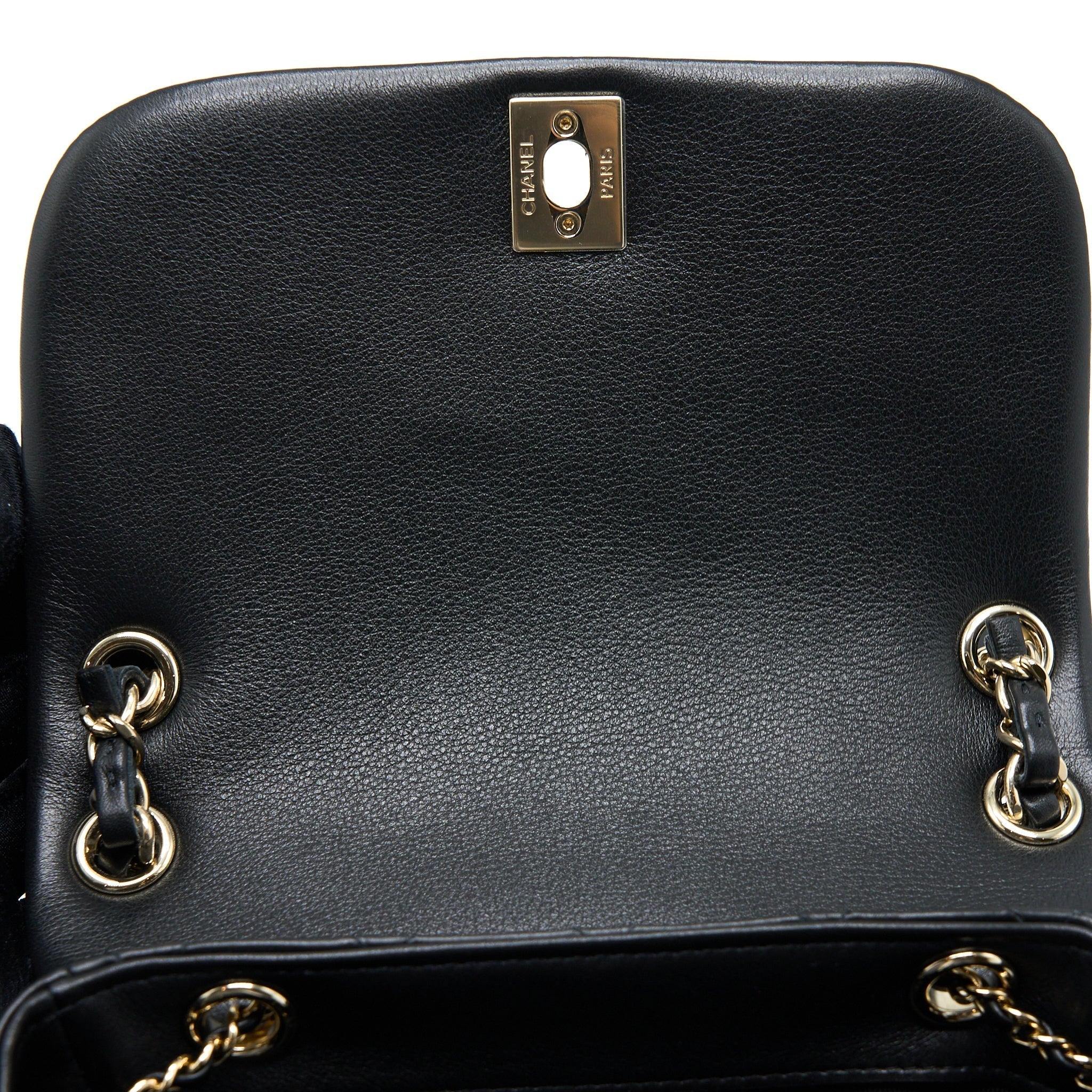 CHANEL 23C LARGE DUMA BACKPACK CALFSKIN BLACK LGHW (MICROCHIP)