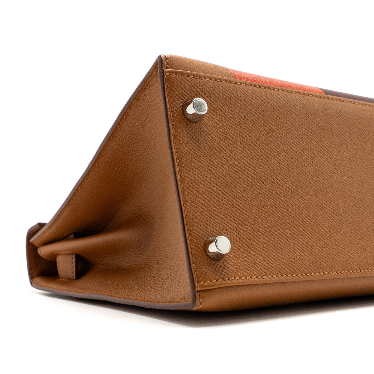 Hermes kelly 28 Letter H limited epsom / sombrero/ mysore gold/ Capucine / rouge H SHW