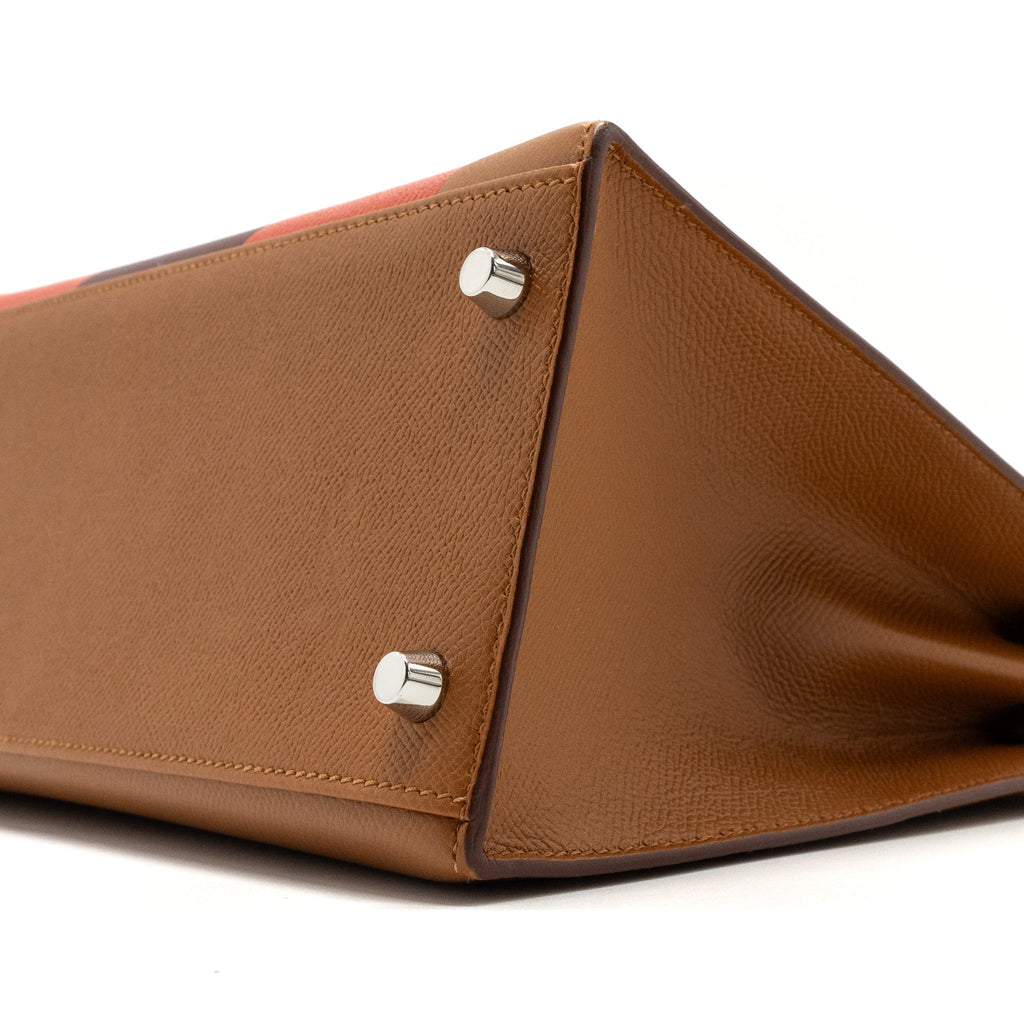 Hermes kelly 28 Letter H limited epsom / sombrero/ mysore gold/ Capucine / rouge H SHW