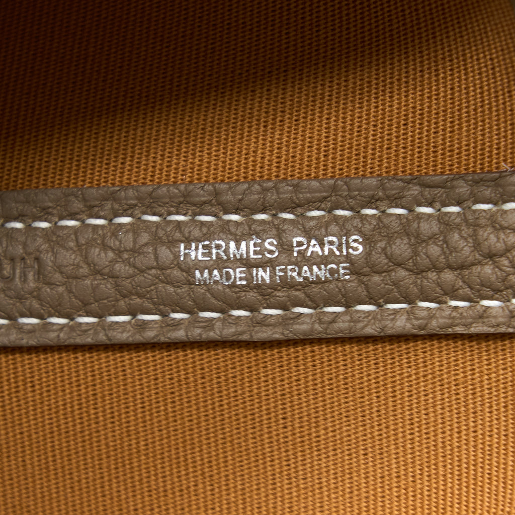 HERMES GARDEN PARTY 36 NEGONDA/CANVAS ETOUPE/DUNE SHW