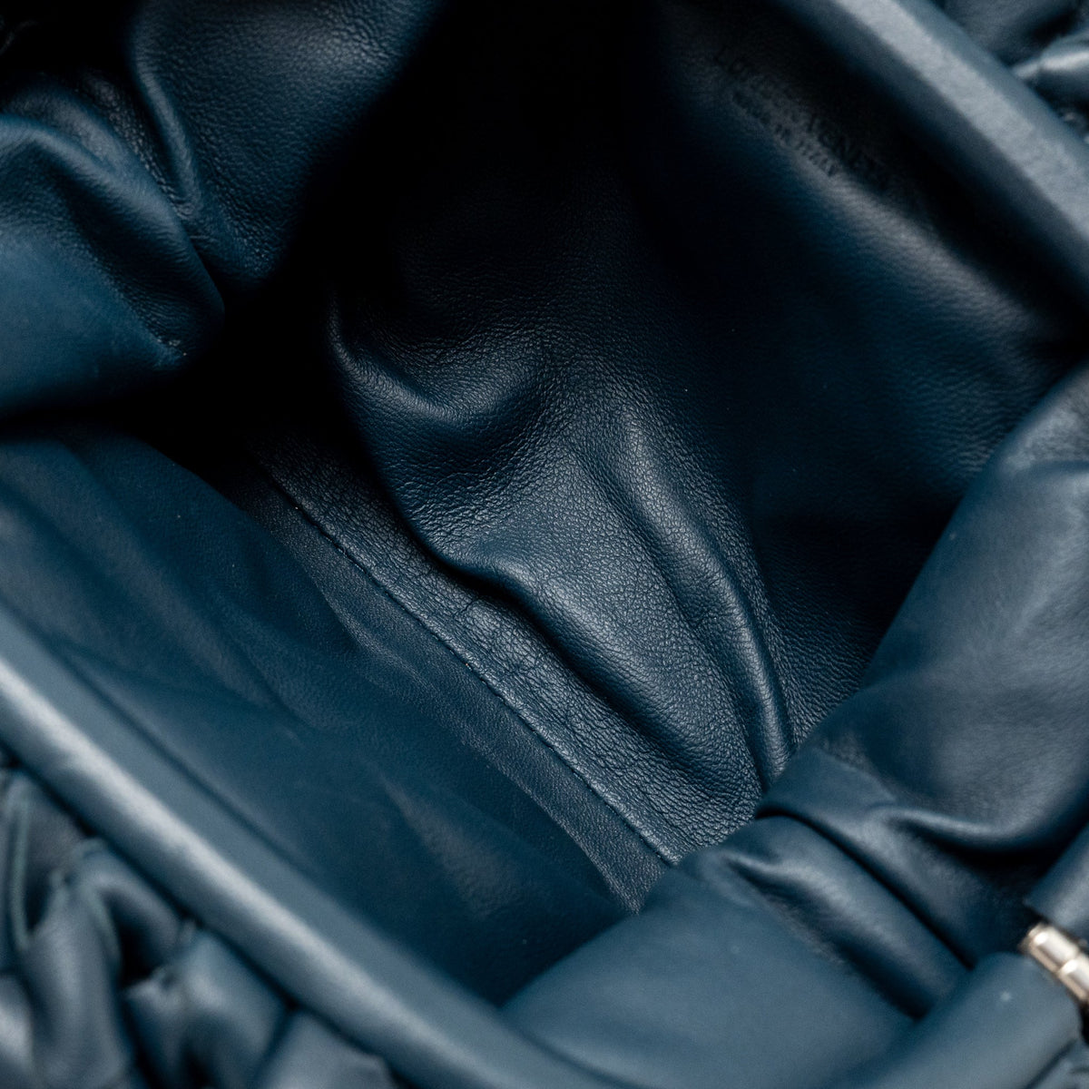Bottega veneta mini pouch Lambskin navy SHW