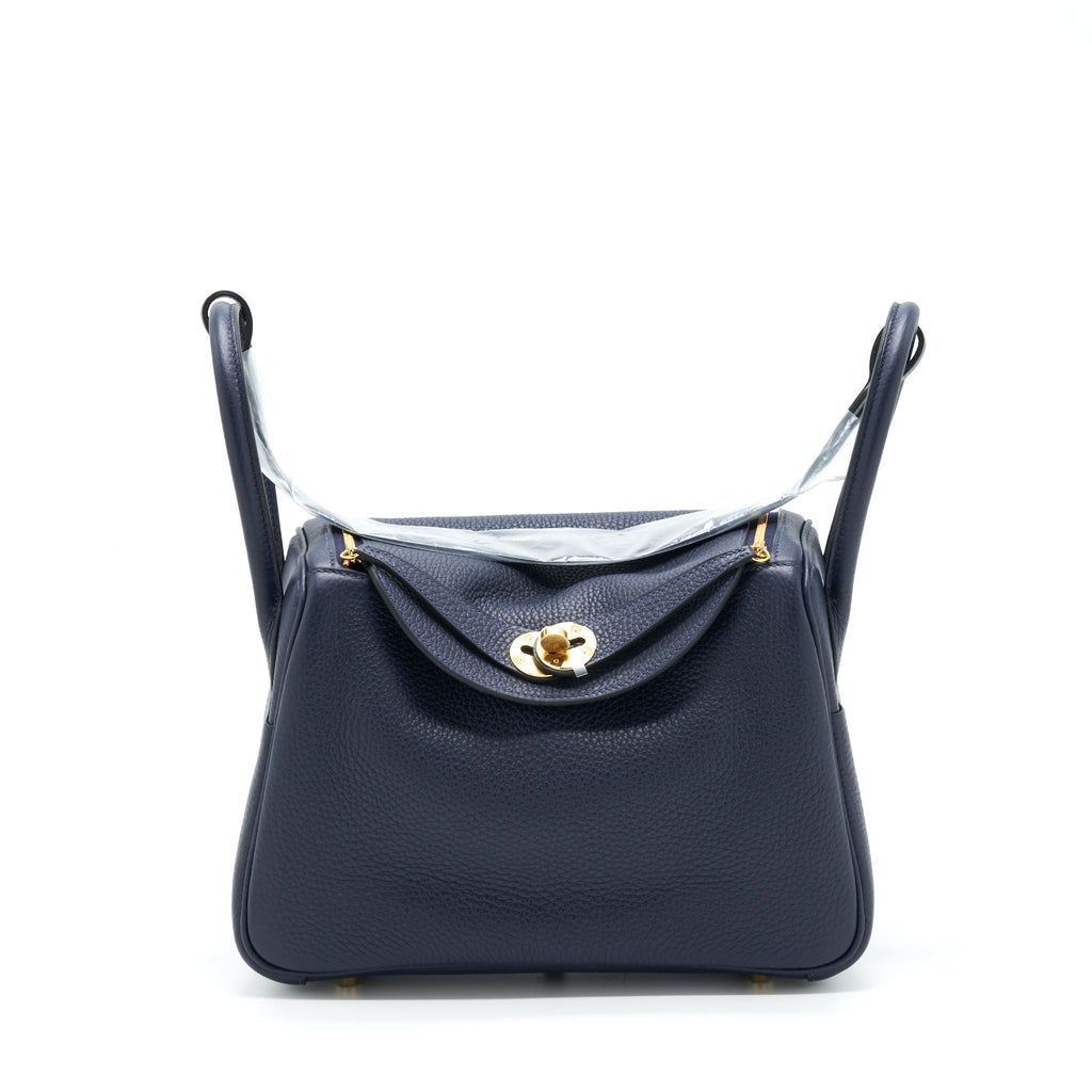 HERMES LINDY 26 CLEMENCE BLEU NUIT GHW