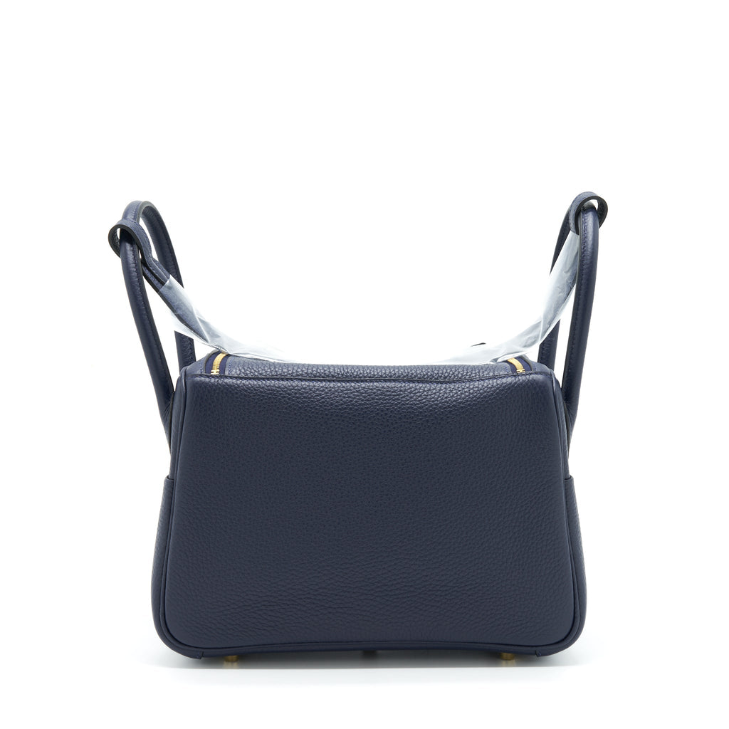 HERMES LINDY 26 CLEMENCE BLEU NUIT GHW