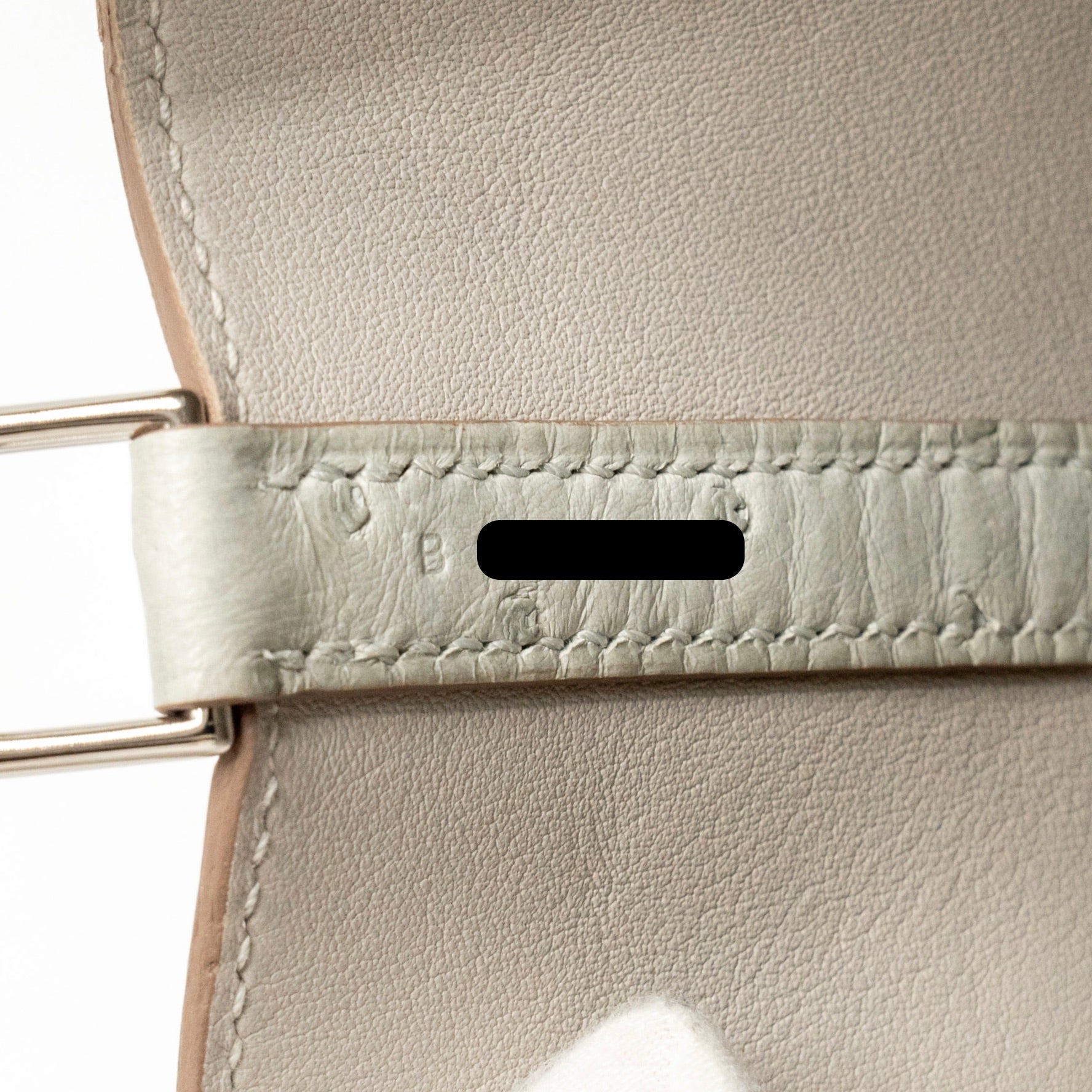 HERMES MICRO PICOTIN 14 LOCK BAG OSTRICH GRIS PERLE SHW