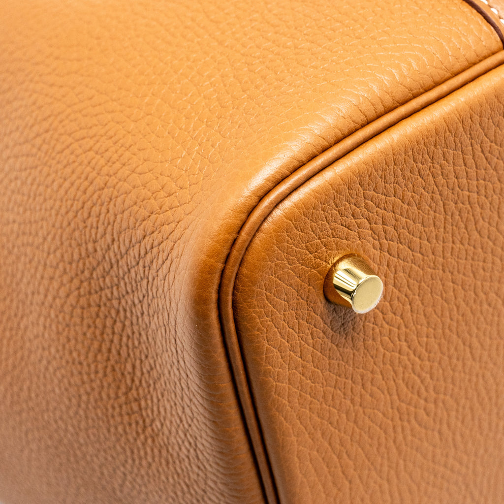 HERMES PICOTIN 22 CLEMENCE GOLD GHW