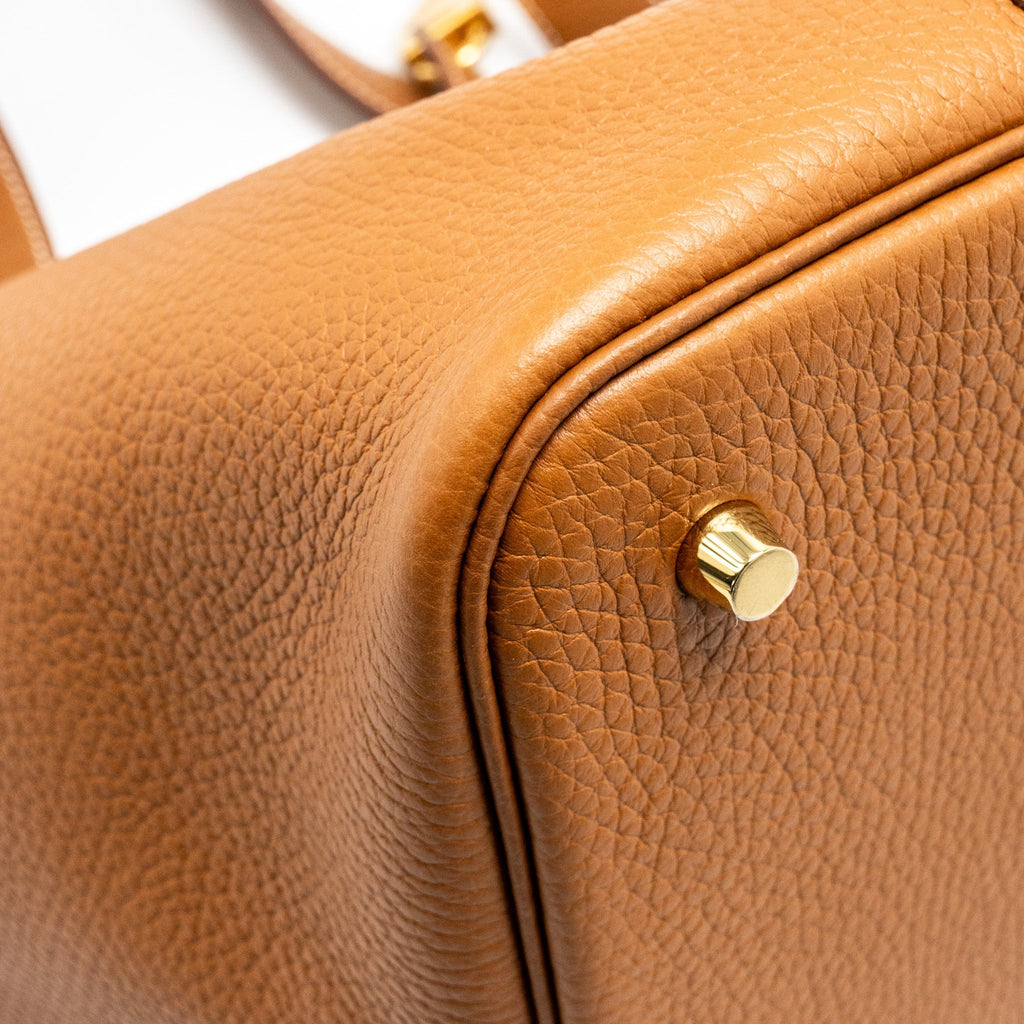HERMES PICOTIN 22 CLEMENCE GOLD GHW