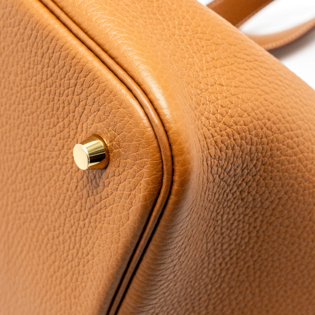 HERMES PICOTIN 22 CLEMENCE GOLD GHW