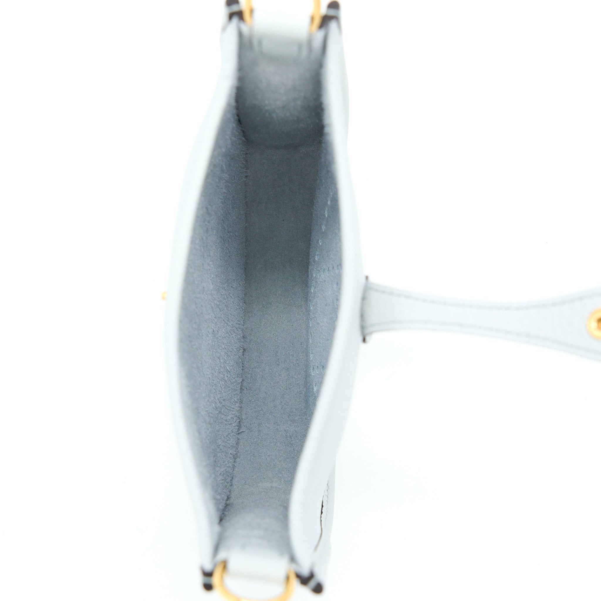 HERMES MINI EVELYN CLEMENCE BLUE PALE/NATA GHW