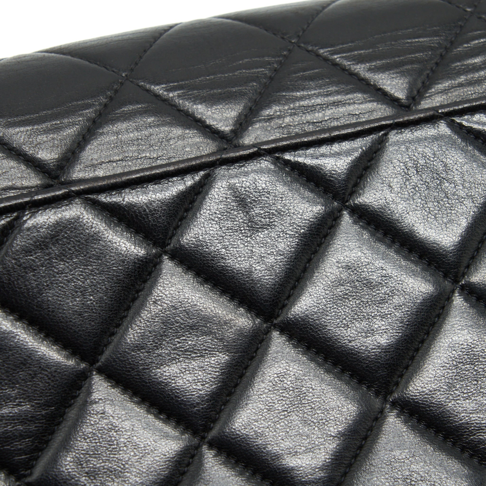 CHANEL VINTAGE MEDIUM DIANA FLAP BAG LAMBSKIN BLACK GHW