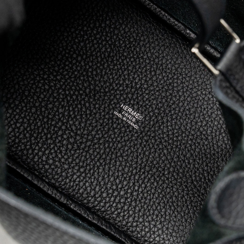 HERMES PICOTIN 18 LOCK BAG CLEMENCE BLACK SHW
