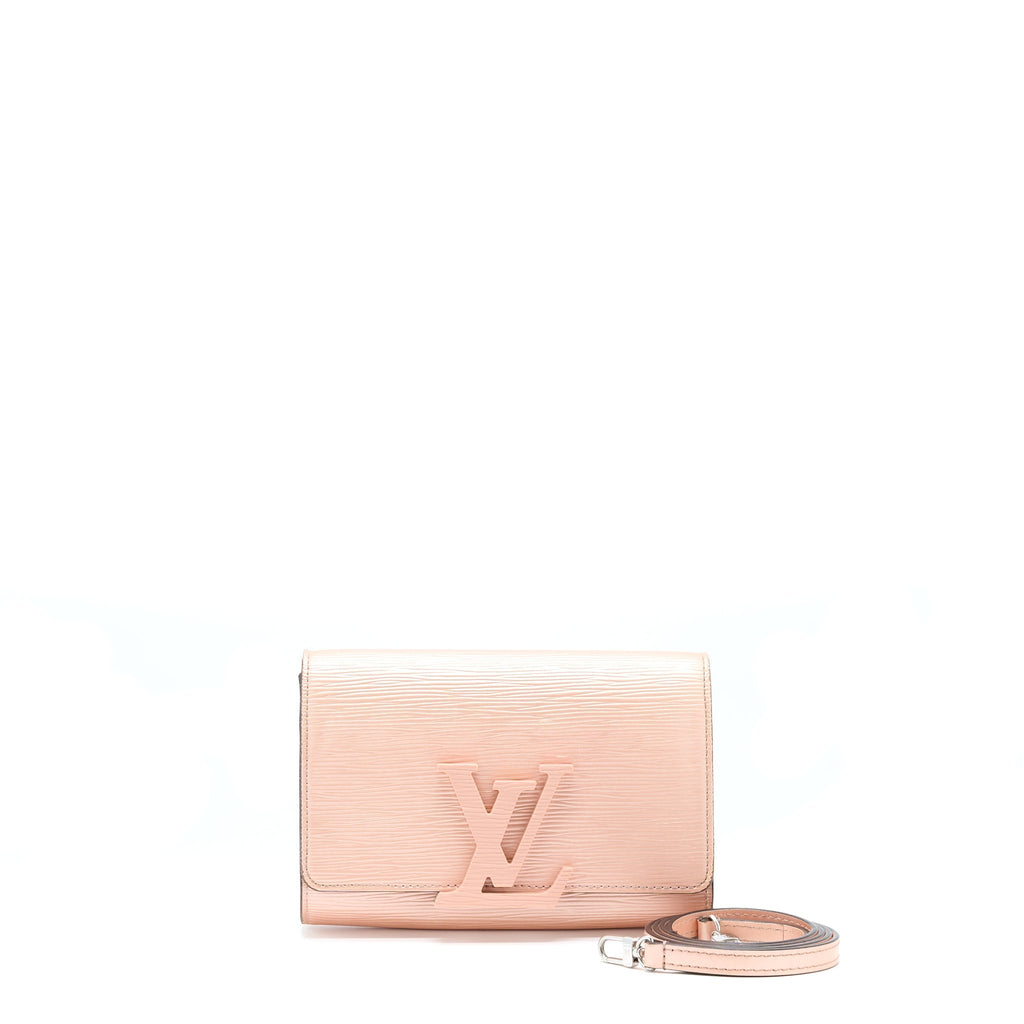 LOUIS VUITTON LOUISE CLUTCH PM EPI LIGHT PINK SHW
