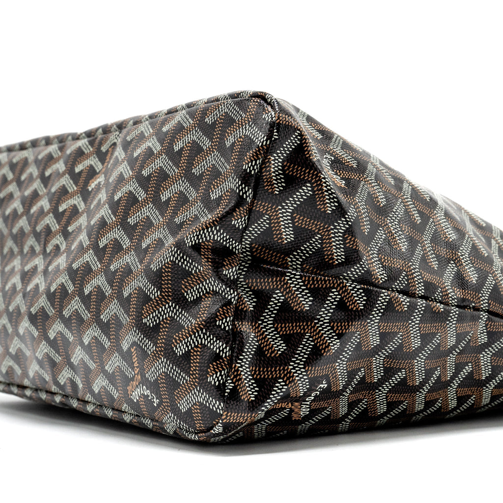 GOYARD BOHEME HOBO BAG GOYARDLINE CANVAS BLACK SHW