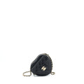 CHANEL 22S SMALL HEART BAG LAMBSKIN BLACK LGHW