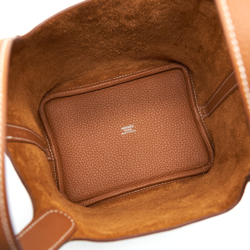 HERMES PICOTIN 18 CLEMENCE GOLD SHW