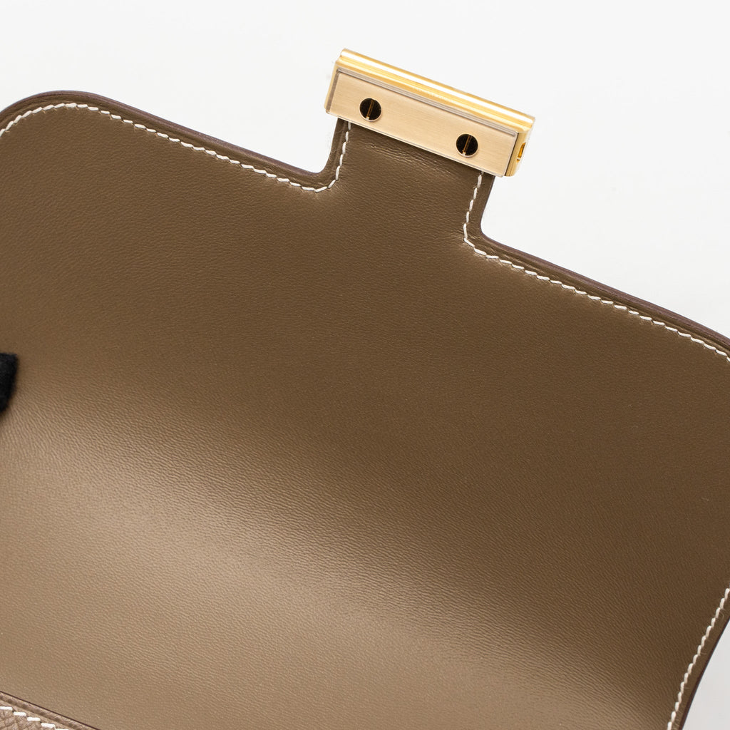 Hermes Mini Constance Epsom Etoupe GHW (New Version)