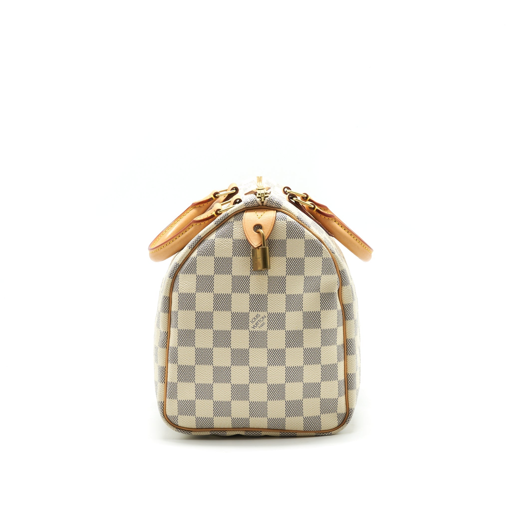 LOUIS VUITTON SPEEDY 30 DAMIER AZUR CANVAS HANDBAG