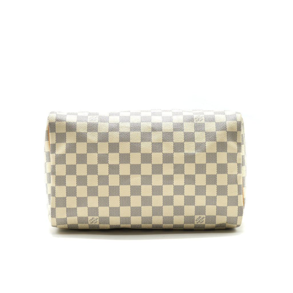 LOUIS VUITTON SPEEDY 30 DAMIER AZUR CANVAS HANDBAG