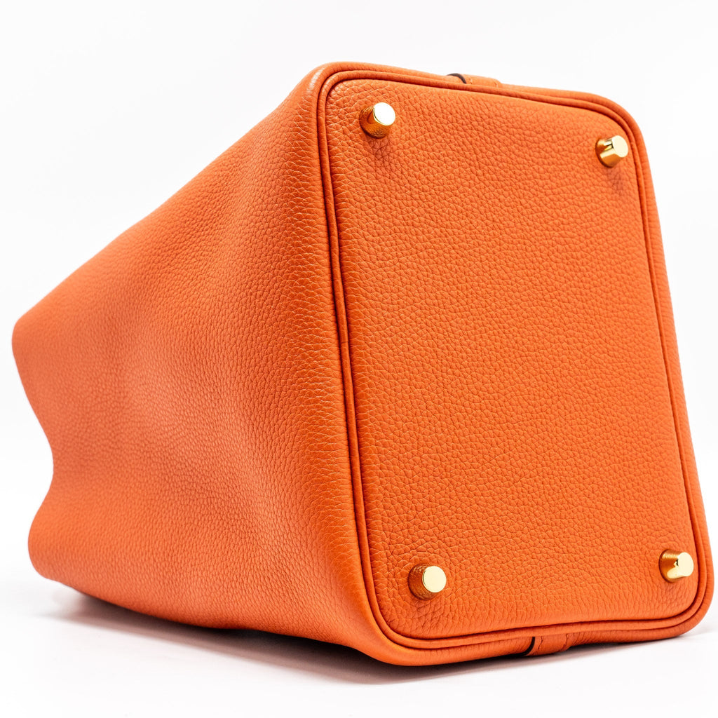 HERMES PICOTIN 18 LOCK BAG TAURILLON MAURICE 6C CUIVRE GHW