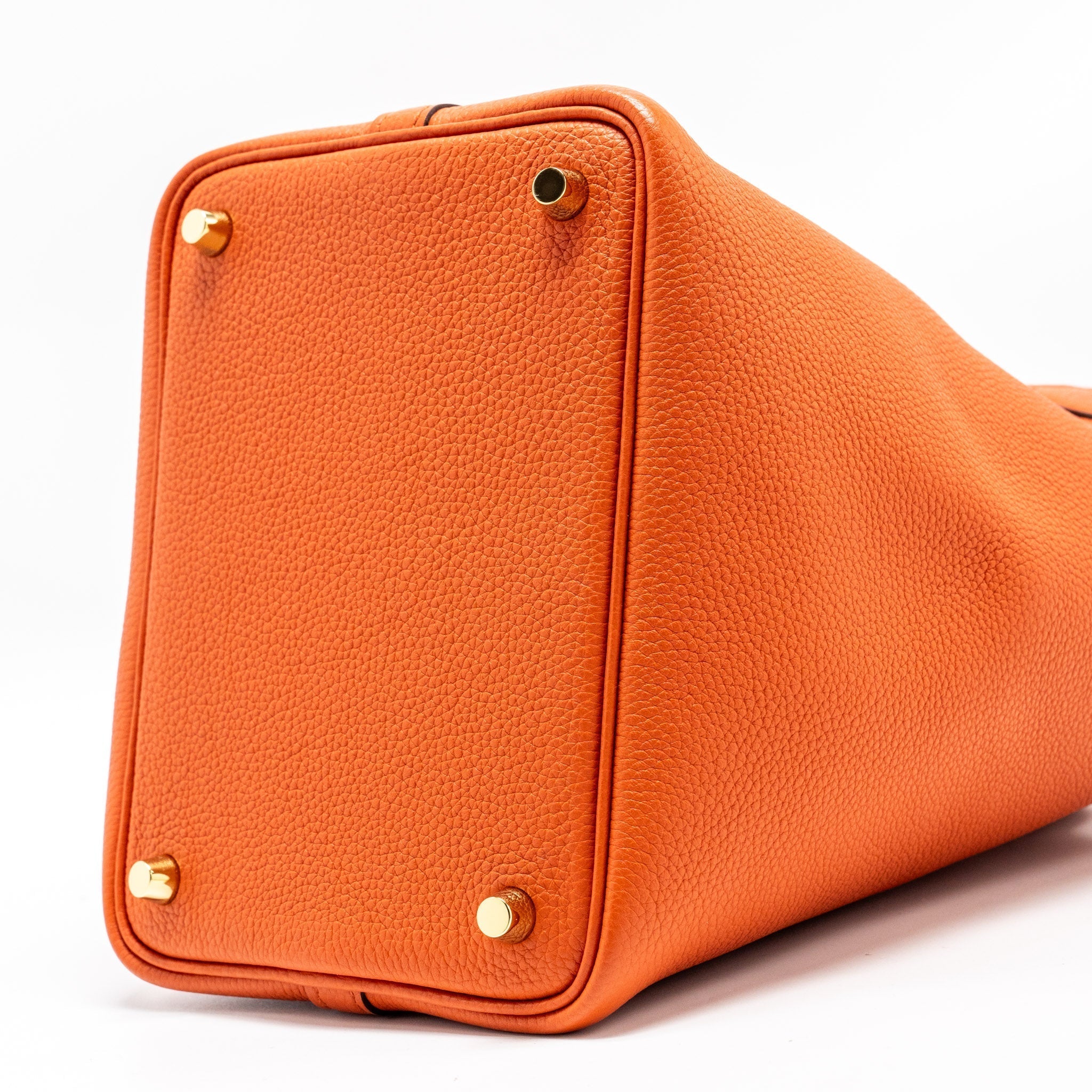 HERMES PICOTIN 18 LOCK BAG TAURILLON MAURICE 6C CUIVRE GHW