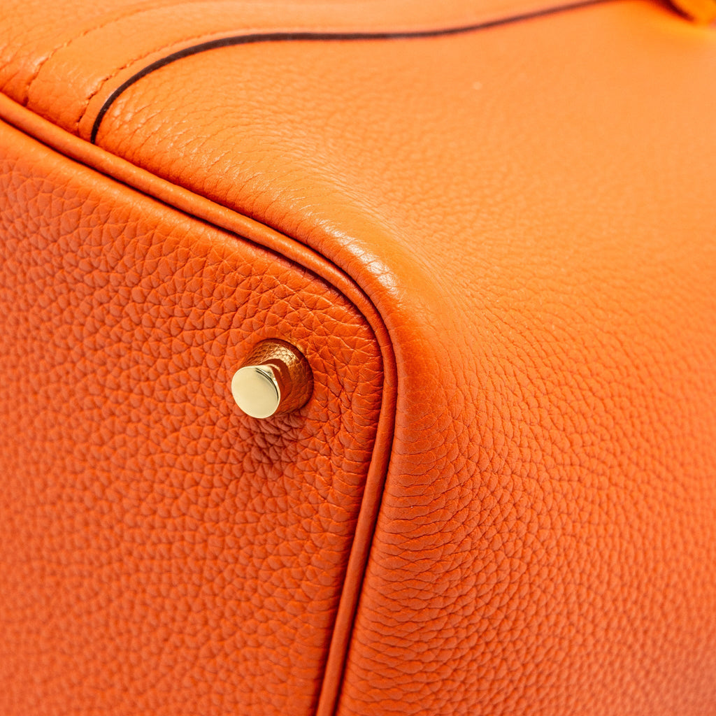 HERMES PICOTIN 18 LOCK BAG TAURILLON MAURICE 6C CUIVRE GHW