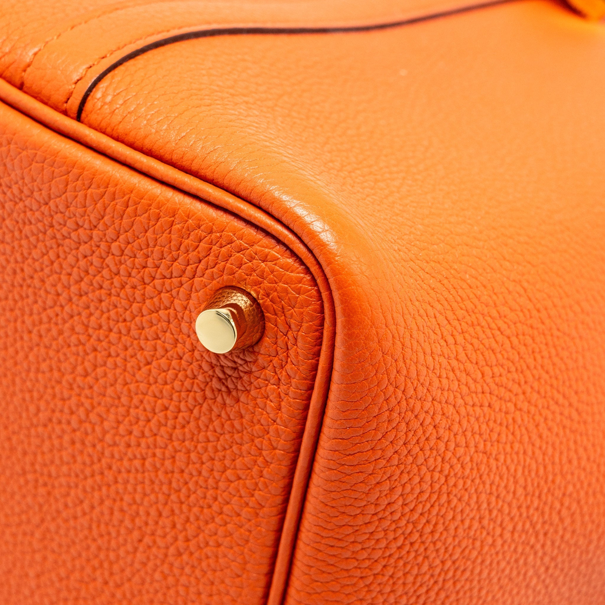 HERMES PICOTIN 18 LOCK BAG TAURILLON MAURICE 6C CUIVRE GHW