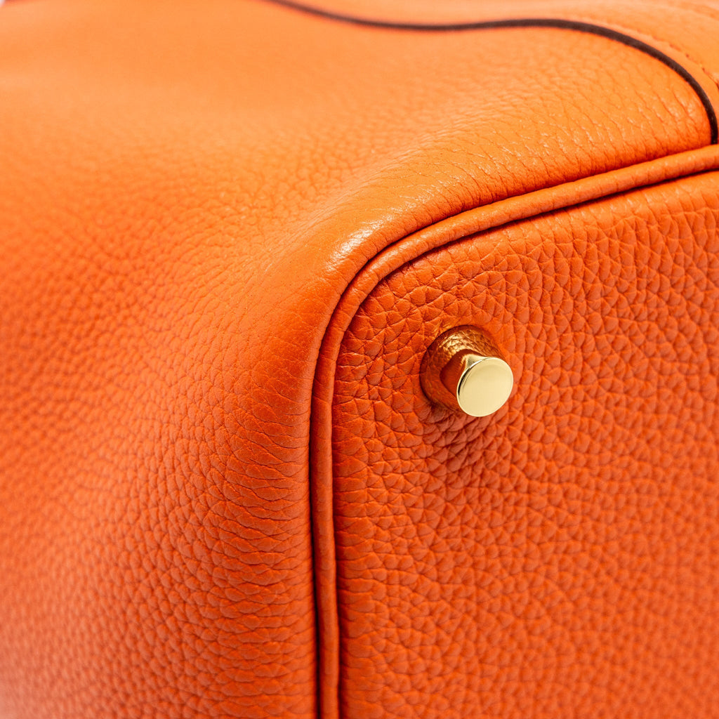 HERMES PICOTIN 18 LOCK BAG TAURILLON MAURICE 6C CUIVRE GHW