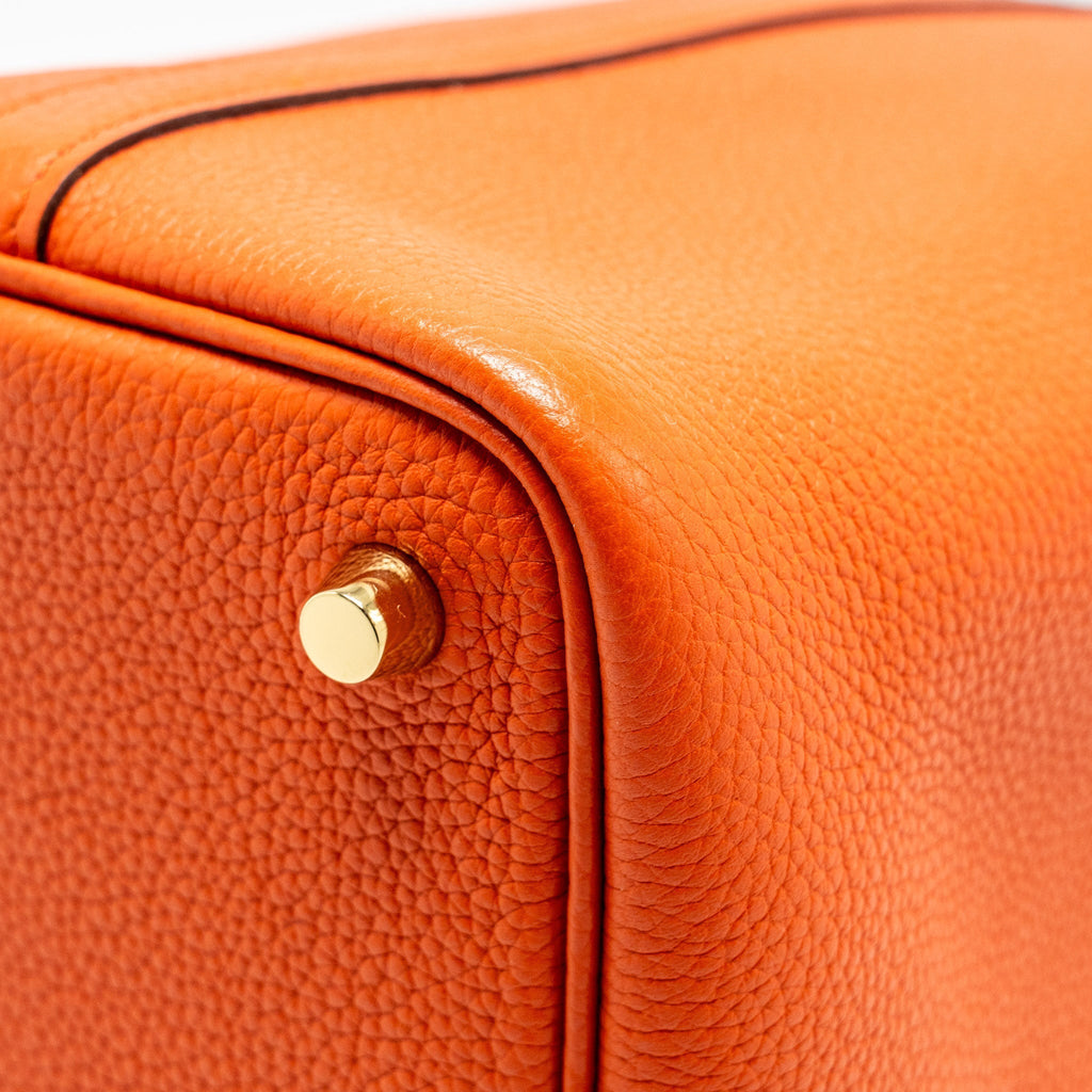 HERMES PICOTIN 18 LOCK BAG TAURILLON MAURICE 6C CUIVRE GHW