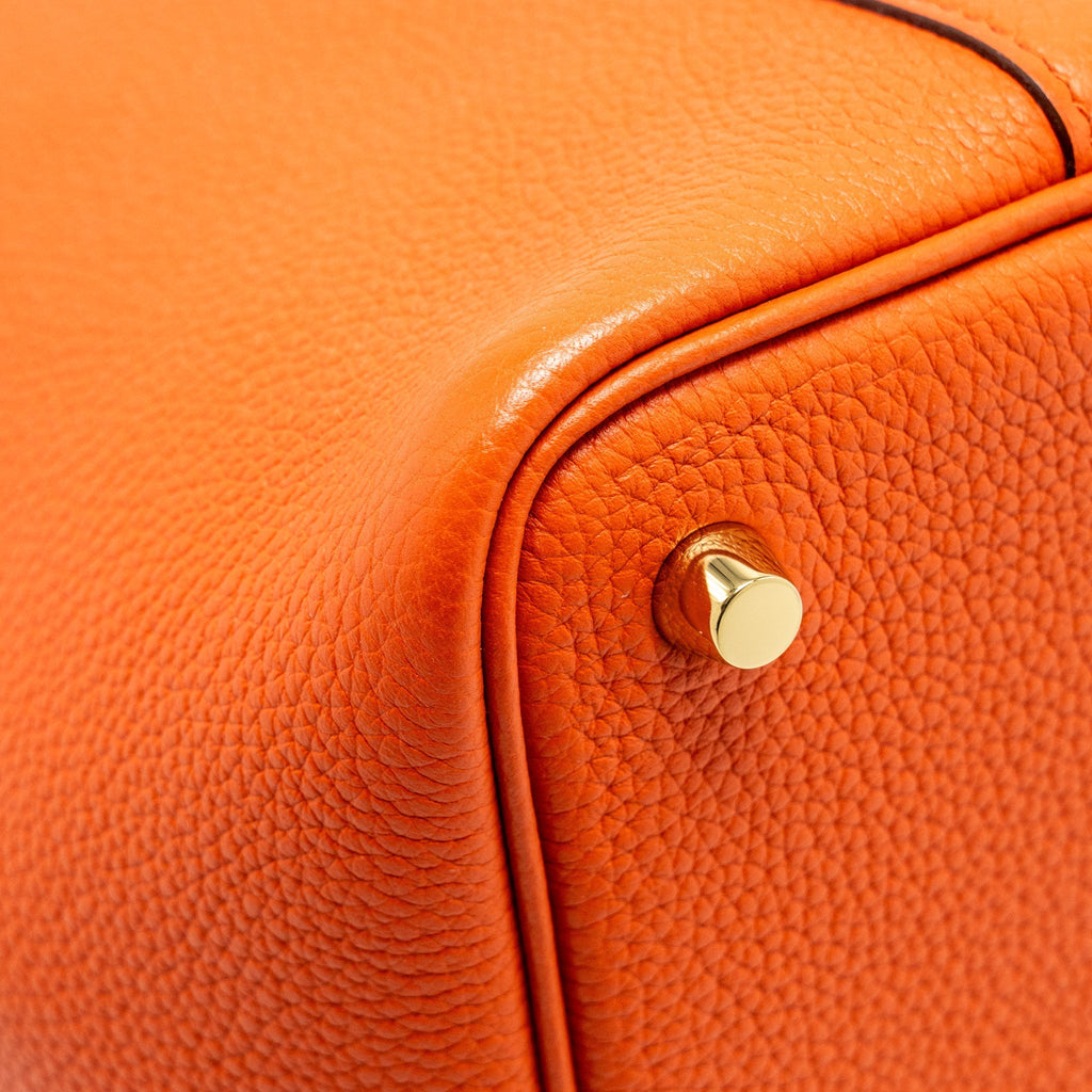 HERMES PICOTIN 18 LOCK BAG TAURILLON MAURICE 6C CUIVRE GHW