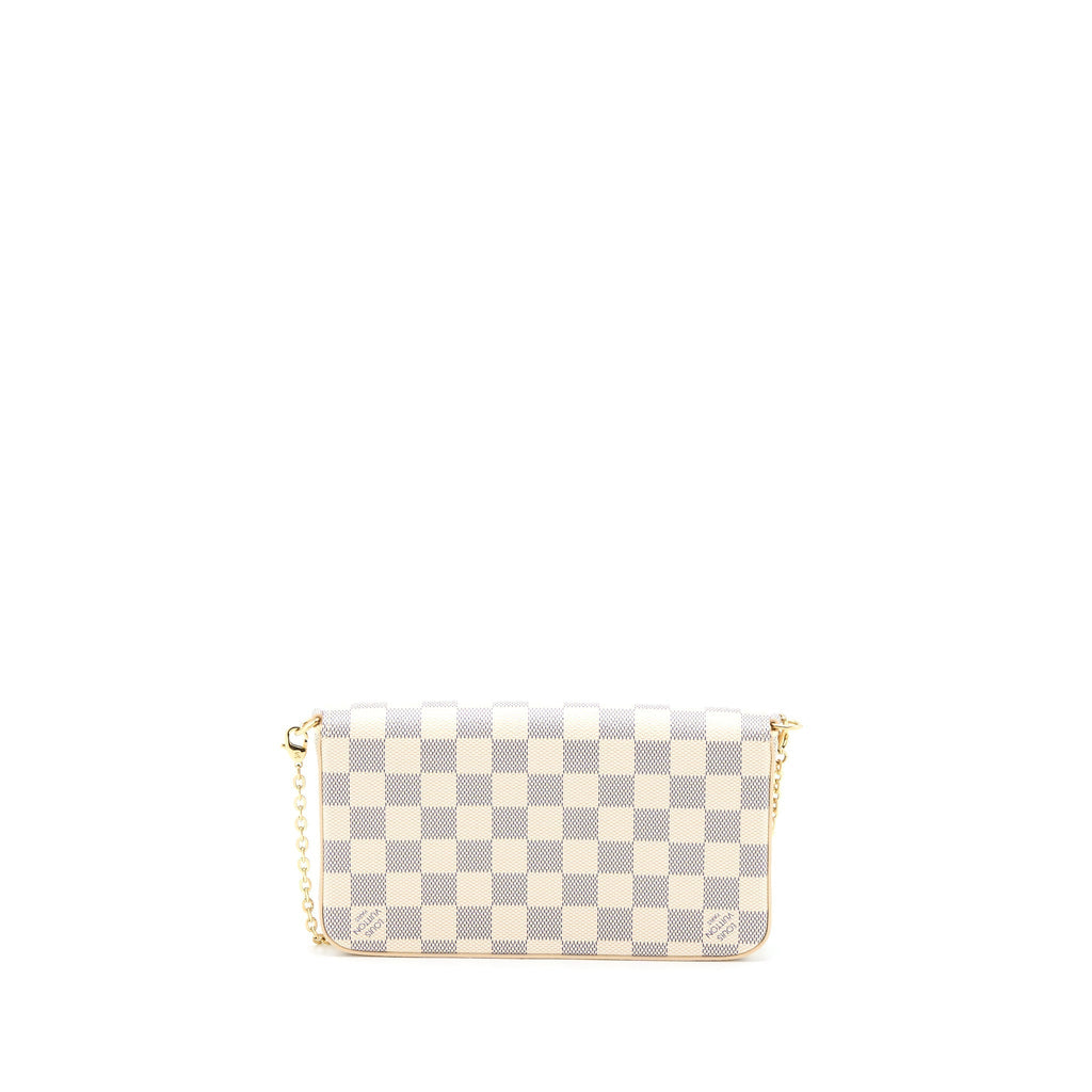 LOUIS VUITTON FELICIE POCHETTE DAMIER AZUR CANVAS GHW