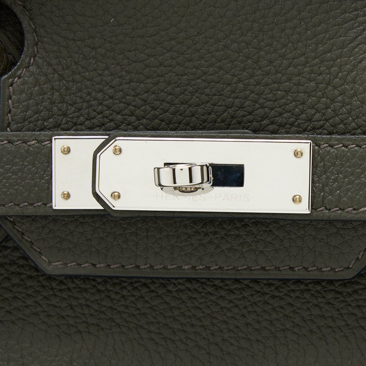 Hermes Birkin 30 Togo C6 Vert De Gris SHW With Extra Bag Charm