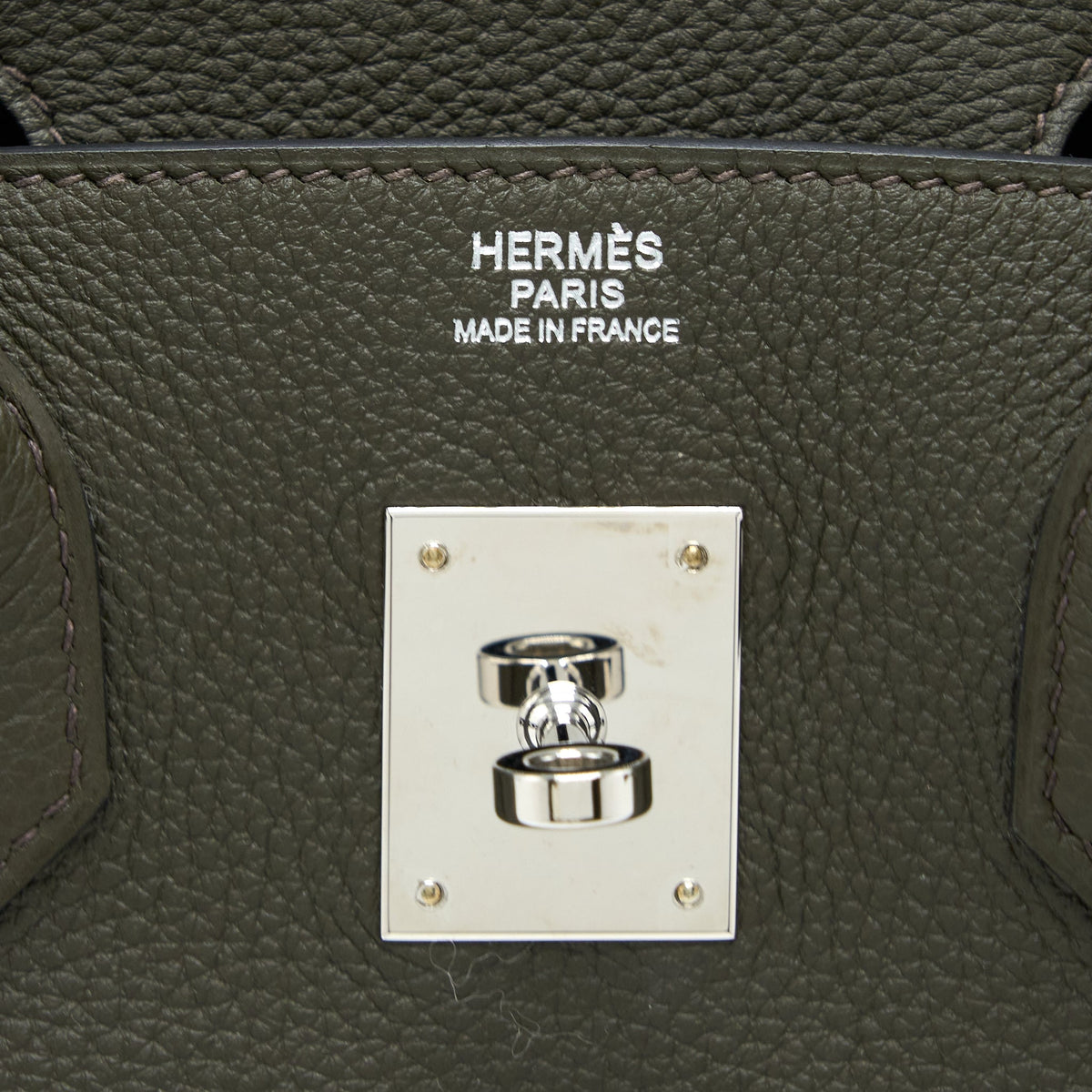 Hermes Birkin 30 Togo C6 Vert De Gris SHW With Extra Bag Charm