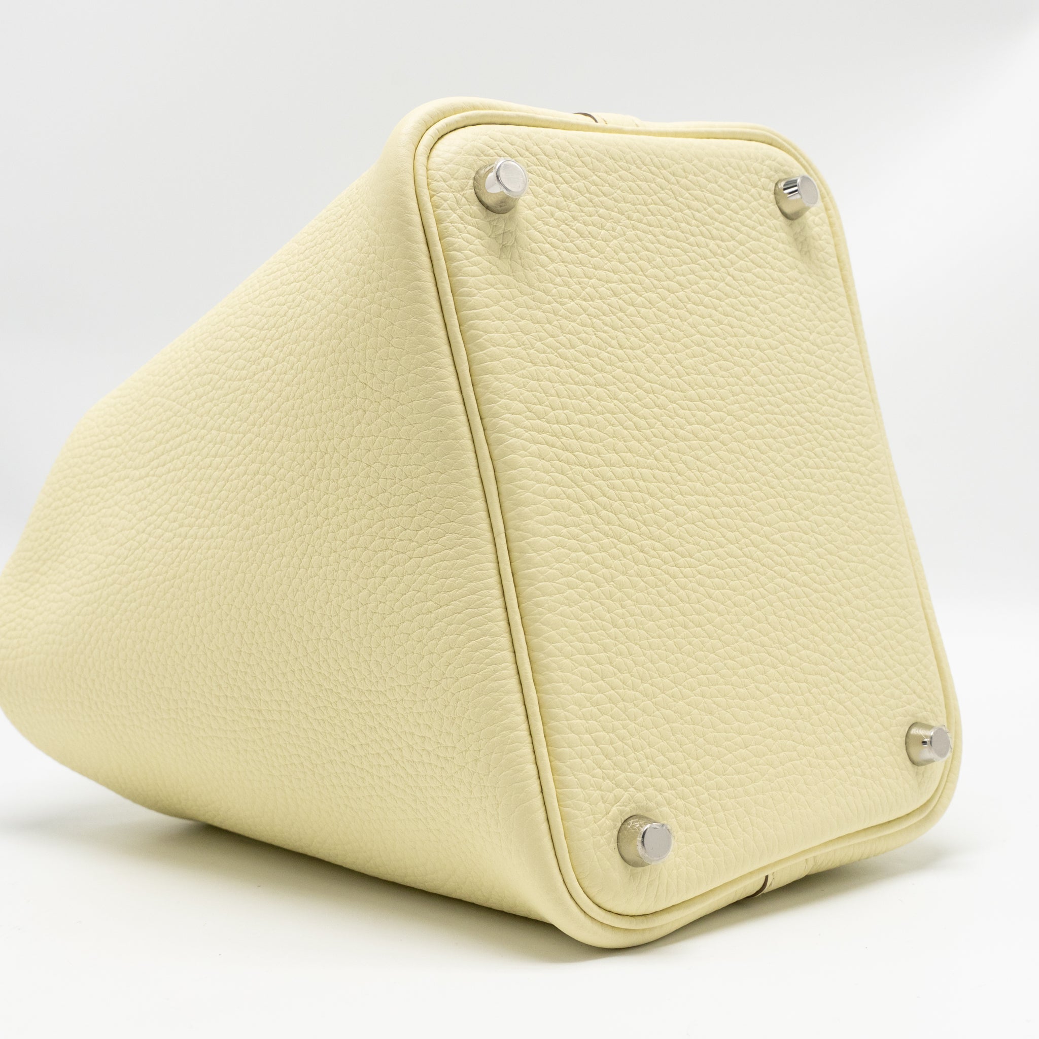 HERMES PICOTIN 18 LOCK BAG CLEMENCE JAUNE MILTON SHW