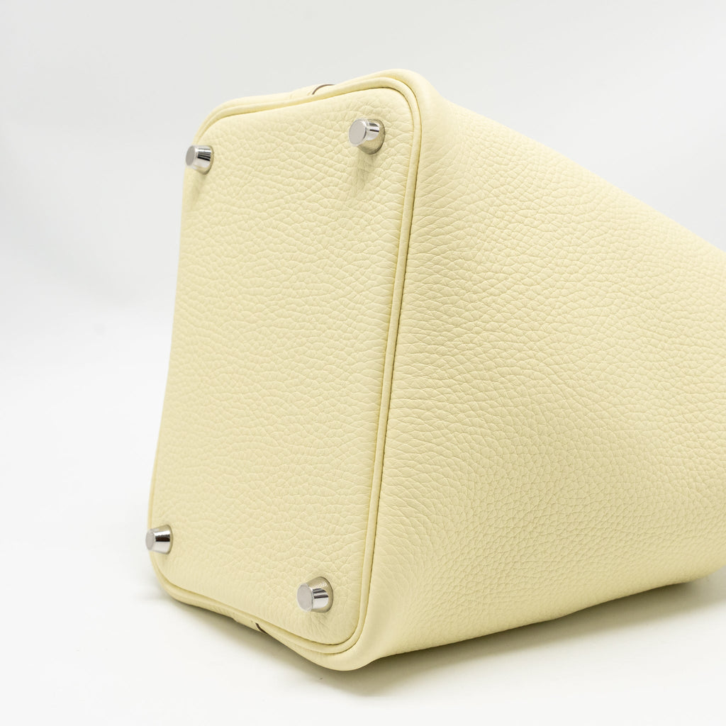 HERMES PICOTIN 18 LOCK BAG CLEMENCE JAUNE MILTON SHW