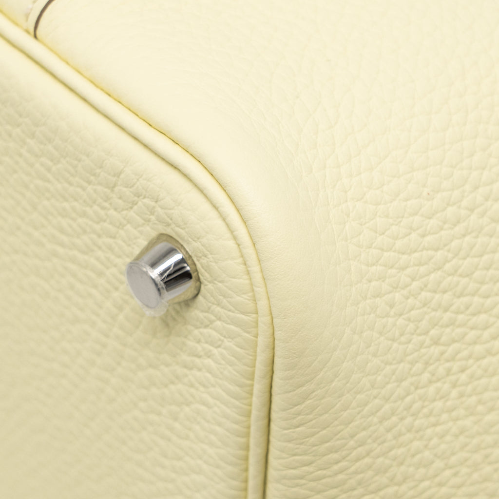 HERMES PICOTIN 18 LOCK BAG CLEMENCE JAUNE MILTON SHW