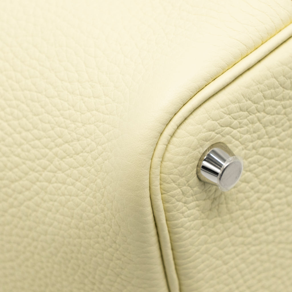 HERMES PICOTIN 18 LOCK BAG CLEMENCE JAUNE MILTON SHW