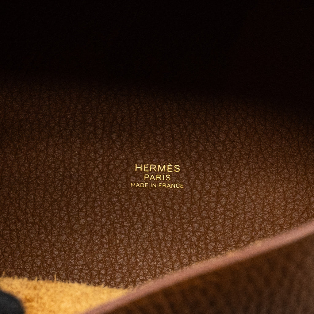 HERMES PICOTIN 22 CLEMENCE GOLD GHW