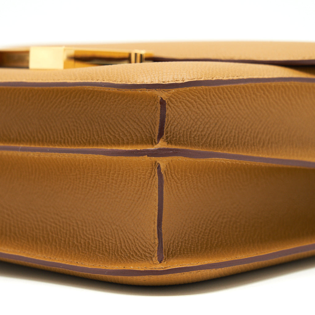Hermes Constance 24 Epsom sesame GHW