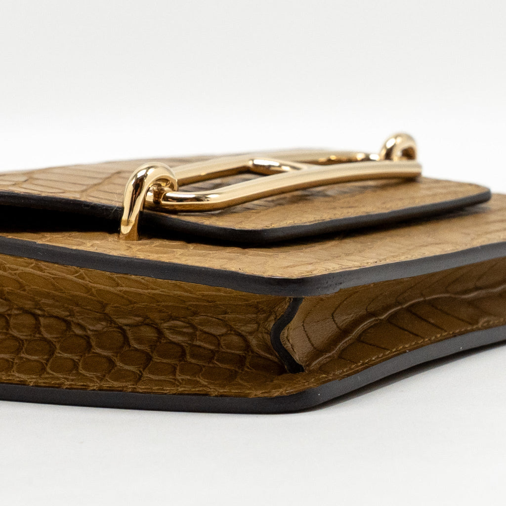 HERMES ROULIS SLIM ALLIGATOR MISSISSIPPIENSIS MAT KRAFT LGHW