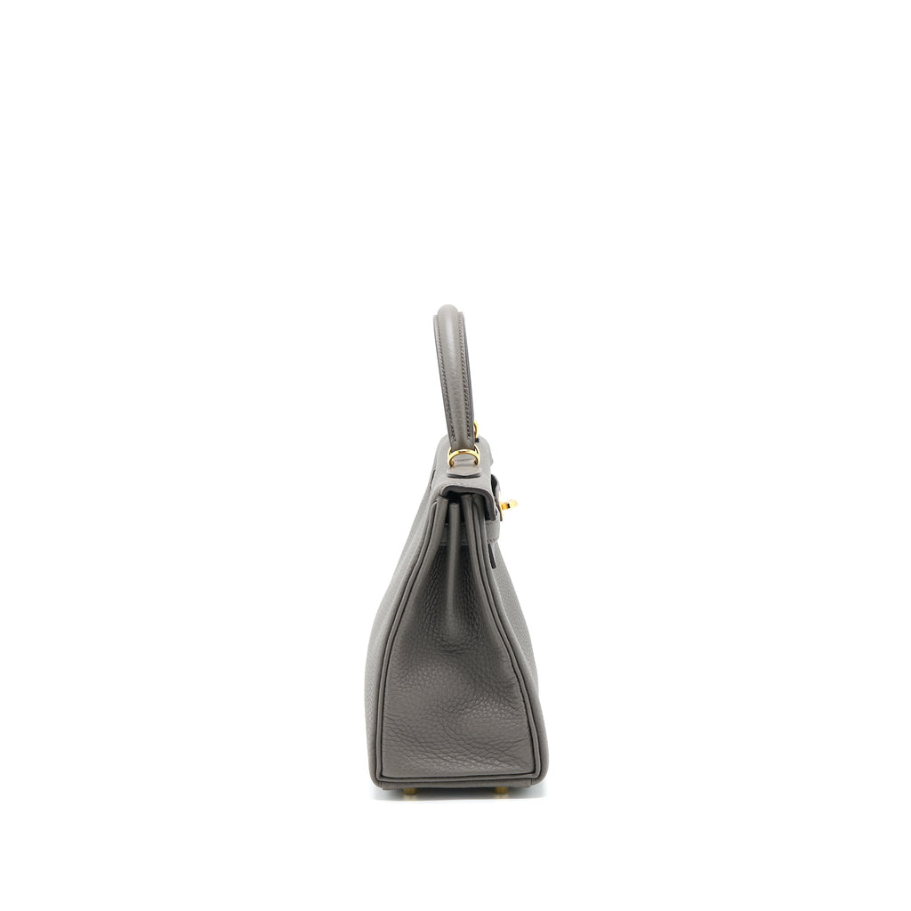 Hermes Kelly 25 Togo Gris Etain GHW