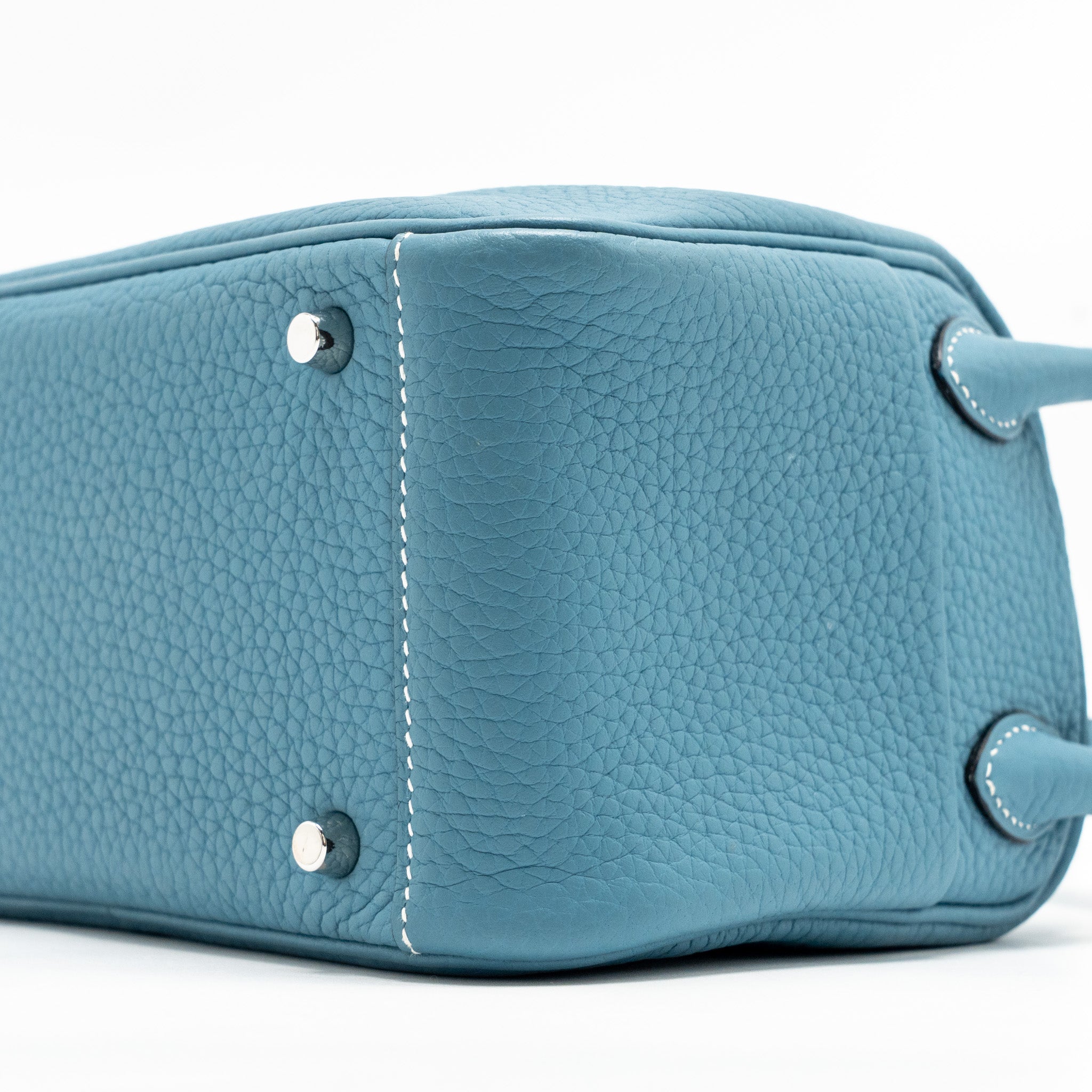 HERMES MINI LINDY CLEMENCE NEW BLUE JEAN SHW