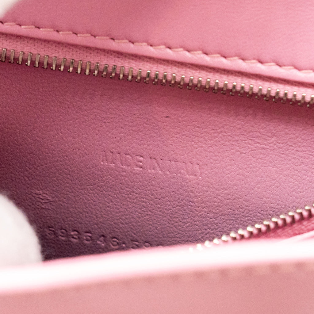 BALENCIAGA SMALL HOURGLASS BAG CALFSKIN PINK SHW
