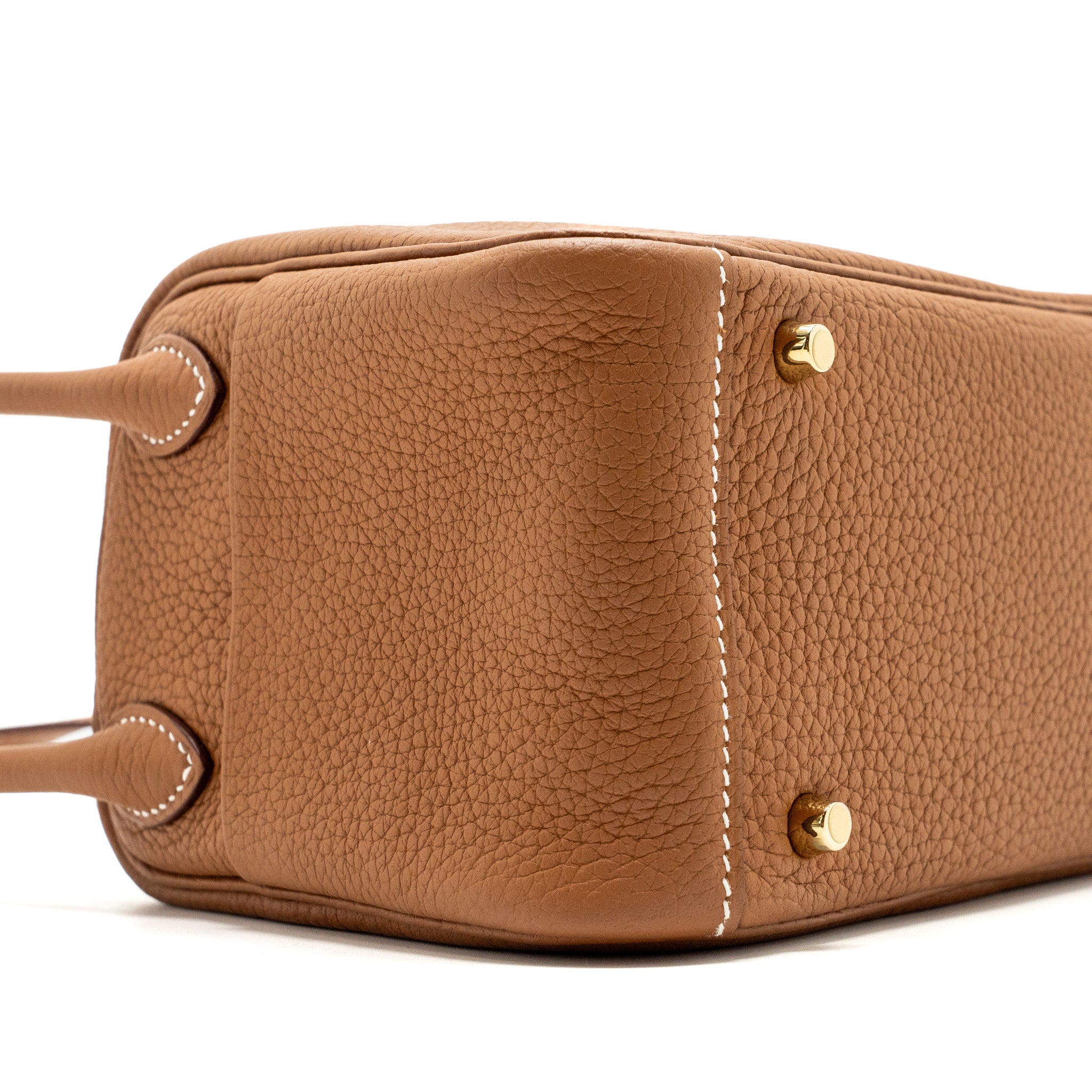 HERMES MINI LINDY CLEMENCE GOLD GHW